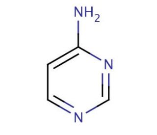 4-Aminopyrimidine (CAS 591-54-8) - chemical structure image