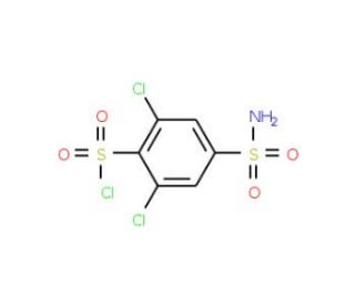 4-(aminosulfonyl)-2,6-dichlorobenzenesulfonyl chloride - chemical structure image