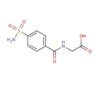 {[4-(aminosulfonyl)benzoyl]amino}acetic acid - chemical structure image