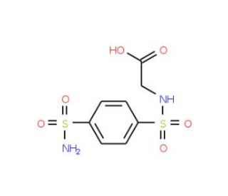 ({[4-(aminosulfonyl)phenyl]sulfonyl}amino)acetic acid (CAS 1922-60-7) - chemical structure image