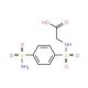({[4-(aminosulfonyl)phenyl]sulfonyl}amino)acetic acid (CAS 1922-60-7) - chemical structure image