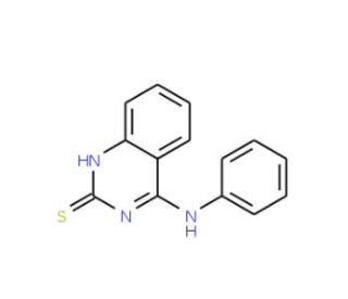 4-anilinoquinazoline-2(1H)-thione (CAS 35696-83-4) - chemical structure image