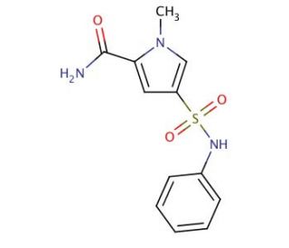 4-(anilinosulfonyl)-1-methyl-1H-pyrrole-2-carboxamide - chemical structure image