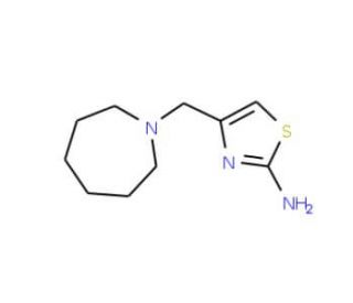 4-(azepan-1-ylmethyl)-1,3-thiazol-2-amine (CAS 17386-11-7) - chemical structure image