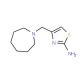 4-(azepan-1-ylmethyl)-1,3-thiazol-2-amine (CAS 17386-11-7) - chemical structure image