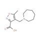4-Azepan-1-ylmethyl-5-methyl-isoxazole-3-carboxylic acid (CAS 893750-11-3) - chemical structure image