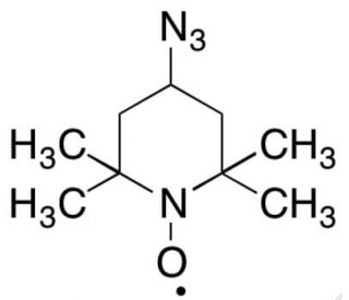 4-Azido-2,2,6,6-tetramethyl-1-piperidinyloxy (CAS 63697-61-0) - chemical structure image