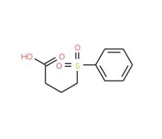 4-Benzenesulfonyl-butyric acid (CAS 6178-52-5) - chemical structure image