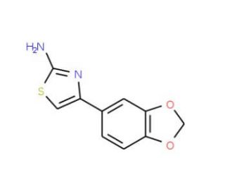 4-Benzo[1,3]dioxol-5-yl-thiazol-2-ylamine - chemical structure image