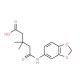 4-(Benzo[1,3]dioxol-5-ylcarbamoyl)-3,3-dimethyl-butyric acid (CAS 436088-57-2) - chemical structure image