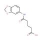4-(Benzo[1,3]dioxol-5-ylcarbamoyl)-butyric acid - chemical structure image