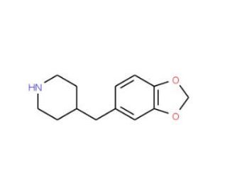 4-Benzo[1,3]dioxol-5-ylmethyl-piperidine (CAS 76672-65-6) - chemical structure image