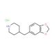 4-Benzo[1,3]dioxol-5-ylmethyl-piperidine hydrochloride (CAS 67848-79-7) - chemical structure image