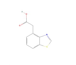 4-Benzothiazoleacetic Acid (CAS 208117-17-3) - chemical structure image