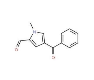 4-Benzoyl-1-methyl-1H-pyrrole-2-carbaldehyde (CAS 128843-58-3) - chemical structure image