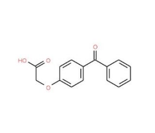 (4-Benzoyl-phenoxy)-acetic acid (CAS 6322-83-4) - chemical structure image