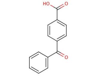 4-Benzoylbenzoic acid (CAS 611-95-0) - chemical structure image