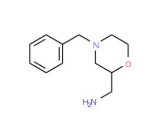 (4-Benzyl-1,4-oxazinan-2-yl)methylamine (CAS 110859-47-7) - chemical structure image