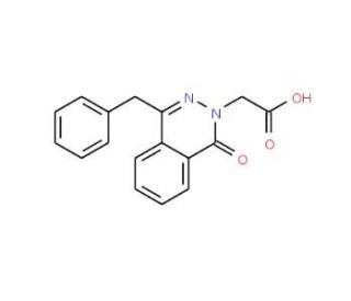 (4-Benzyl-1-oxo-1H-phthalazin-2-yl)acetic acid (CAS 114897-85-7) - chemical structure image