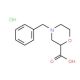 4-Benzyl-2-carboxymorpholine hydrochloride (CAS 135072-15-0) - chemical structure image