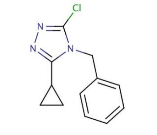 4-benzyl-3-chloro-5-cyclopropyl-4H-1,2,4-triazole - chemical structure image