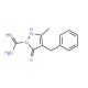 4-Benzyl-3-methyl-5-oxo-2,5-dihydro-1H-pyrazole-1-carboximidamide - chemical structure image