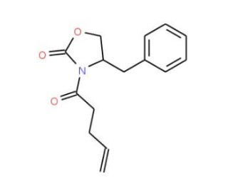 4-Benzyl-3-pent-4-enoyl-1,3-oxazolidin-2-one (CAS 155399-10-3) - chemical structure image