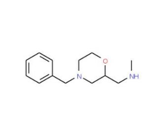 (4-Benzyl-morpholin-2-ylmethyl)methylamine (CAS 126645-75-8) - chemical structure image