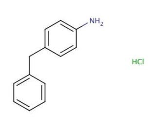 4-Benzyl-phenylamine hydrochloride (CAS 6317-57-3) - chemical structure image