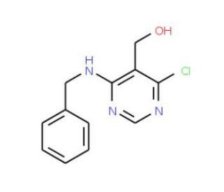 [4-(Benzylamino)-6-chloro-5-pyrimidinyl]methanol - chemical structure image