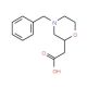 (4-Benzylmorpholin-2-yl)acetic acid (CAS 146944-27-6) - chemical structure image