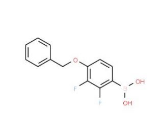 4-Benzyloxy-2,3-difluorobenzeneboronic acid (CAS 156635-87-9) - chemical structure image