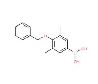4-Benzyloxy-3,5-dimethylbenzeneboronic acid (CAS 333788-94-6) - chemical structure image