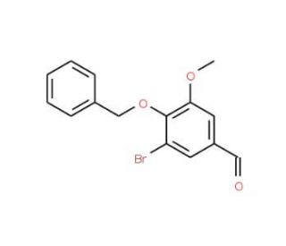 4-Benzyloxy-3-bromo-5-methoxy-benzaldehyde (CAS 2556-04-9) - chemical structure image