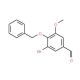 4-Benzyloxy-3-bromo-5-methoxy-benzaldehyde (CAS 2556-04-9) - chemical structure image