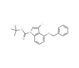 4-Benzyloxy-3-iodoindole, N-BOC protected - chemical structure image