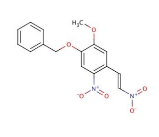 4-Benzyloxy-3-methoxy-6-&beta;-dinitrostyrene (CAS 2426-89-3) - chemical structure image