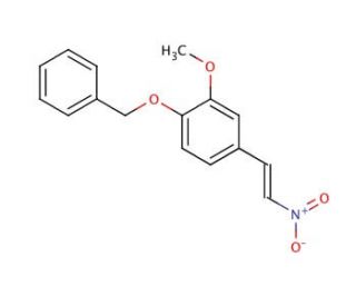 4-Benzyloxy-3-methoxy-&beta;-nitrostyrene (CAS 1860-56-6) - chemical structure image
