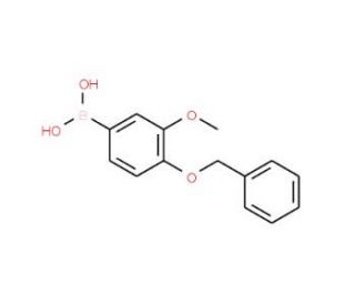 4-Benzyloxy-3-methoxybenzeneboronic acid (CAS 243990-53-6) - chemical structure image