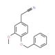 4-Benzyloxy-3-methoxyphenylacetonitrile (CAS 1700-29-4) - chemical structure image