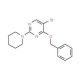 4-Benzyloxy-5-bromo-2-(1-piperidinyl)pyrimidine (CAS 885952-22-7) - chemical structure image