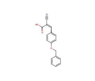 4-Benzyloxy-&alpha;-cyanocinnamic acid - chemical structure image