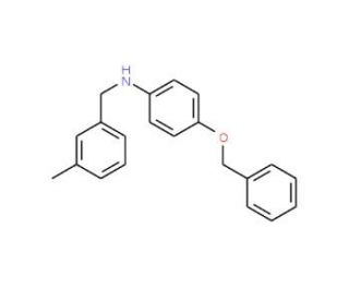 4-(Benzyloxy)-N-(3-methylbenzyl)aniline - chemical structure image