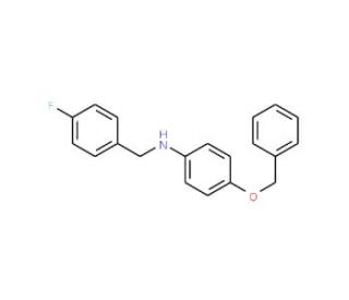 4-(Benzyloxy)-N-(4-fluorobenzyl)aniline - chemical structure image