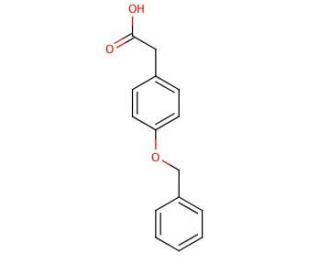 (4-Benzyloxy)phenylacetic acid (CAS 6547-53-1) - chemical structure image
