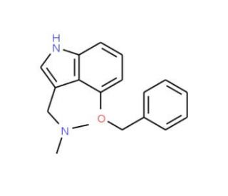4-Benzyloxygramine (CAS 13523-95-0) - chemical structure image