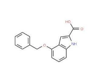 4-Benzyloxyindole-2-carboxylic acid (CAS 39731-09-4) - chemical structure image