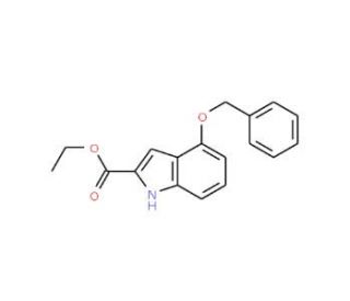 4-Benzyloxyindole-2-carboxylic acid ethyl ester (CAS 27737-55-9) - chemical structure image