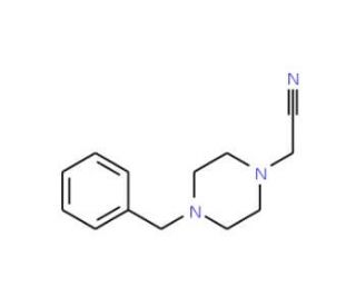 (4-benzylpiperazin-1-yl)acetonitrile (CAS 92042-93-8) - chemical structure image