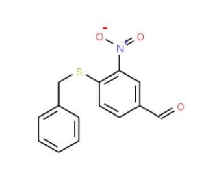 4-(Benzylthio)-3-nitrobenzaldehyde (CAS 175278-44-1) - chemical structure image